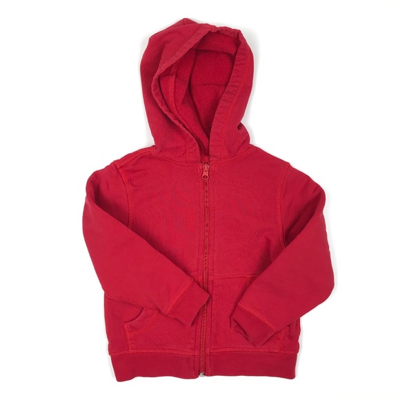 basic red hoodie